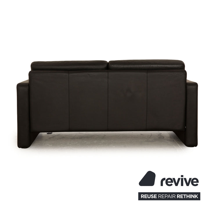 Cor Conseta Leder Zweisitzer Schwarz Sofa Couch