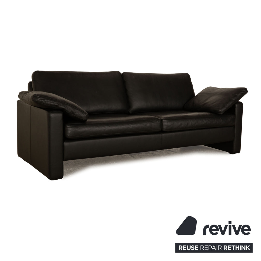 Cor Conseta Leder Zweisitzer Schwarz Sofa Couch