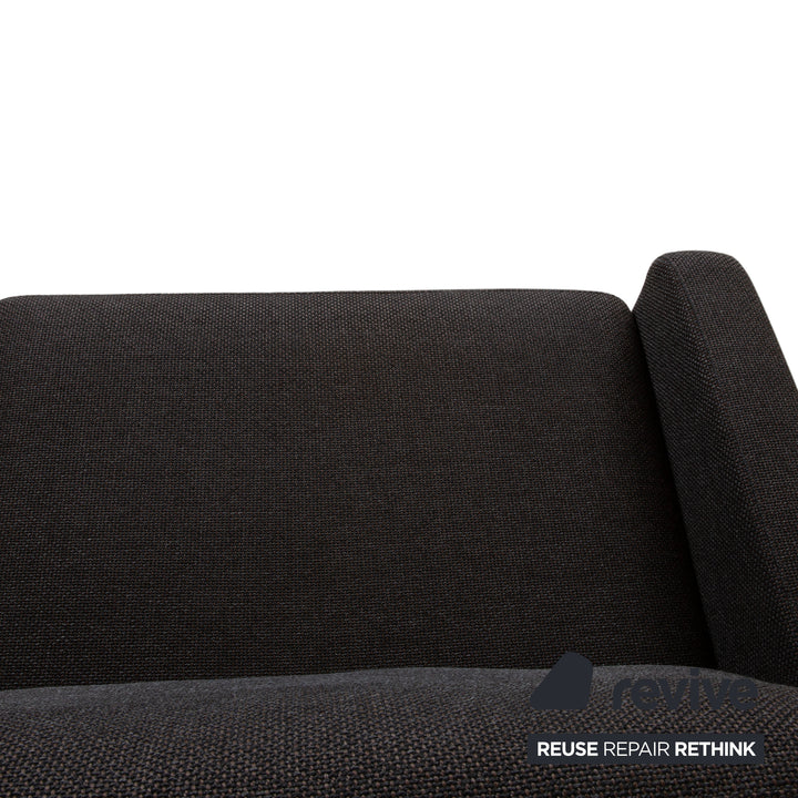 COR Conseta Stoff Chrom Dreisitzer Anthrazit Sofa Couch