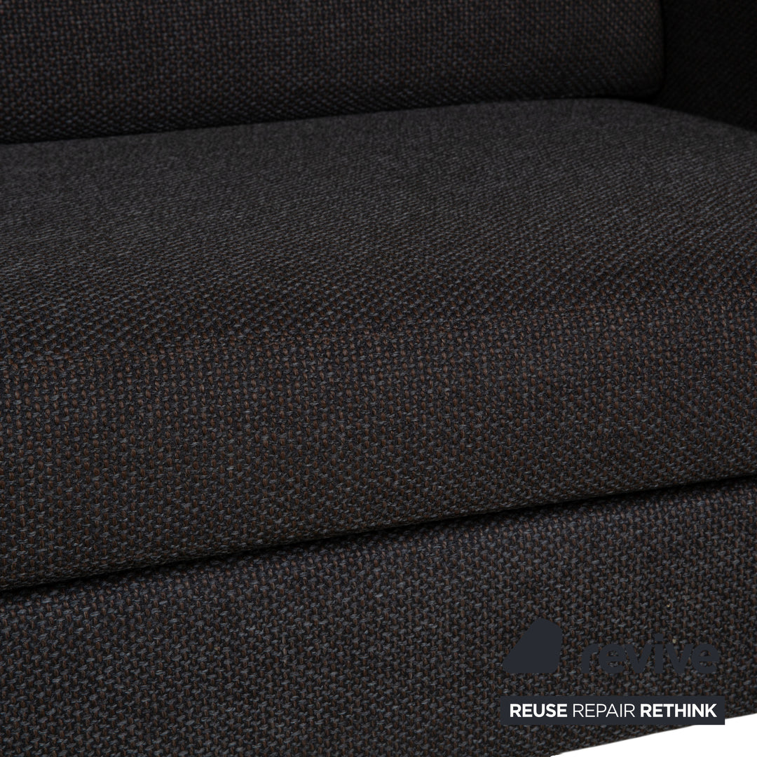COR Conseta Stoff Chrom Dreisitzer Anthrazit Sofa Couch