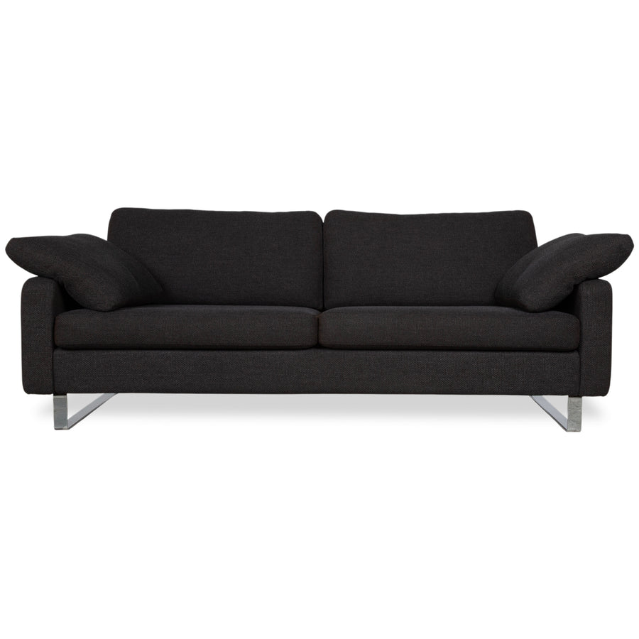COR Conseta Stoff Chrom Dreisitzer Anthrazit Sofa Couch