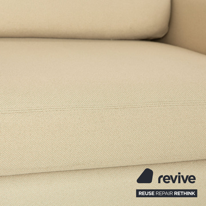 Cor Conseta Stoff Dreisitzer Beige Creme Sofa Couch