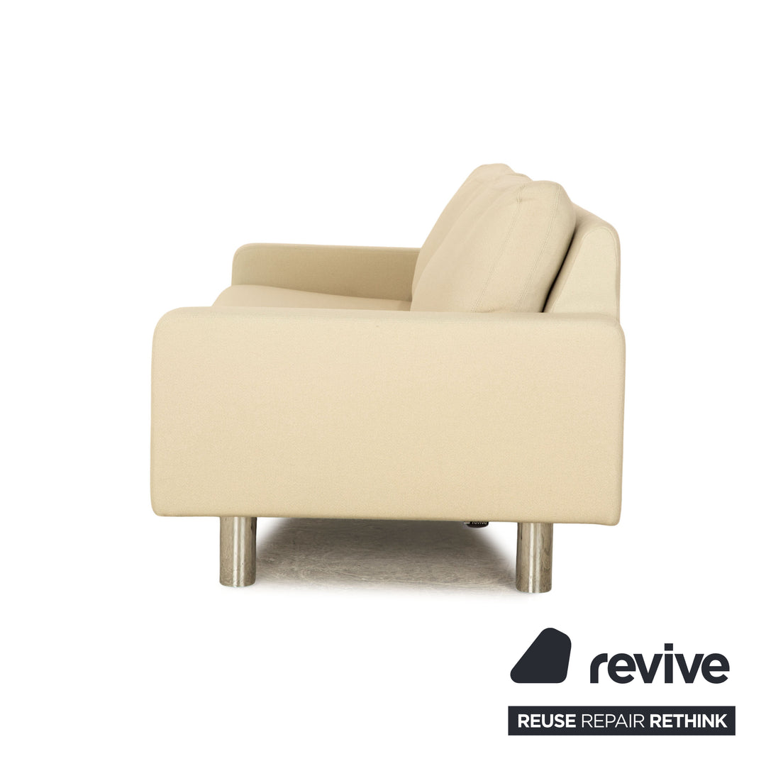 Cor Conseta Stoff Dreisitzer Beige Creme Sofa Couch