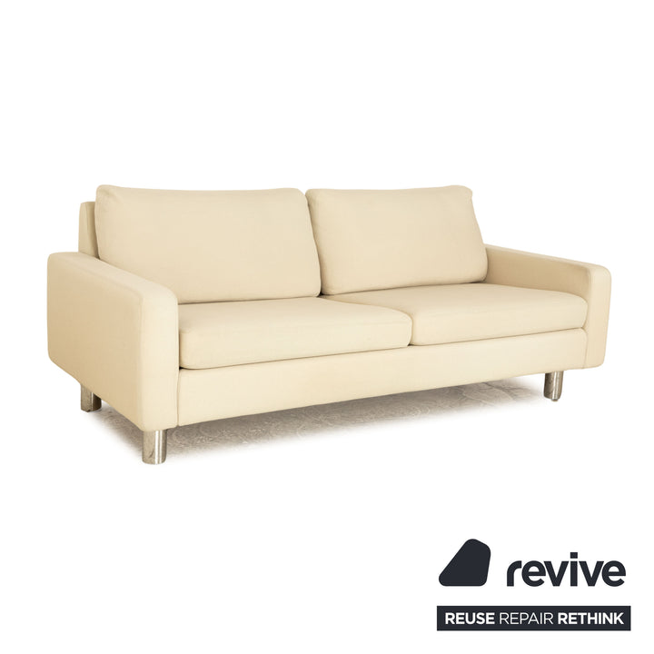 Cor Conseta Stoff Dreisitzer Beige Creme Sofa Couch