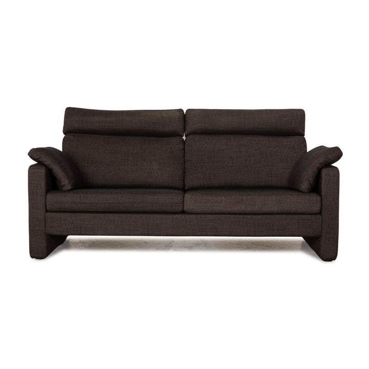 Cor Conseta Stoff Dreisitzer Grau Sofa Couch inkl. Kopfstütze