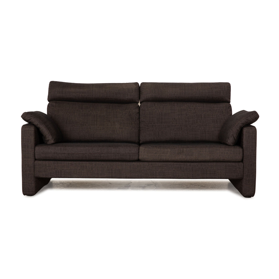 Cor Conseta Stoff Dreisitzer Grau Sofa Couch inkl. Kopfstütze