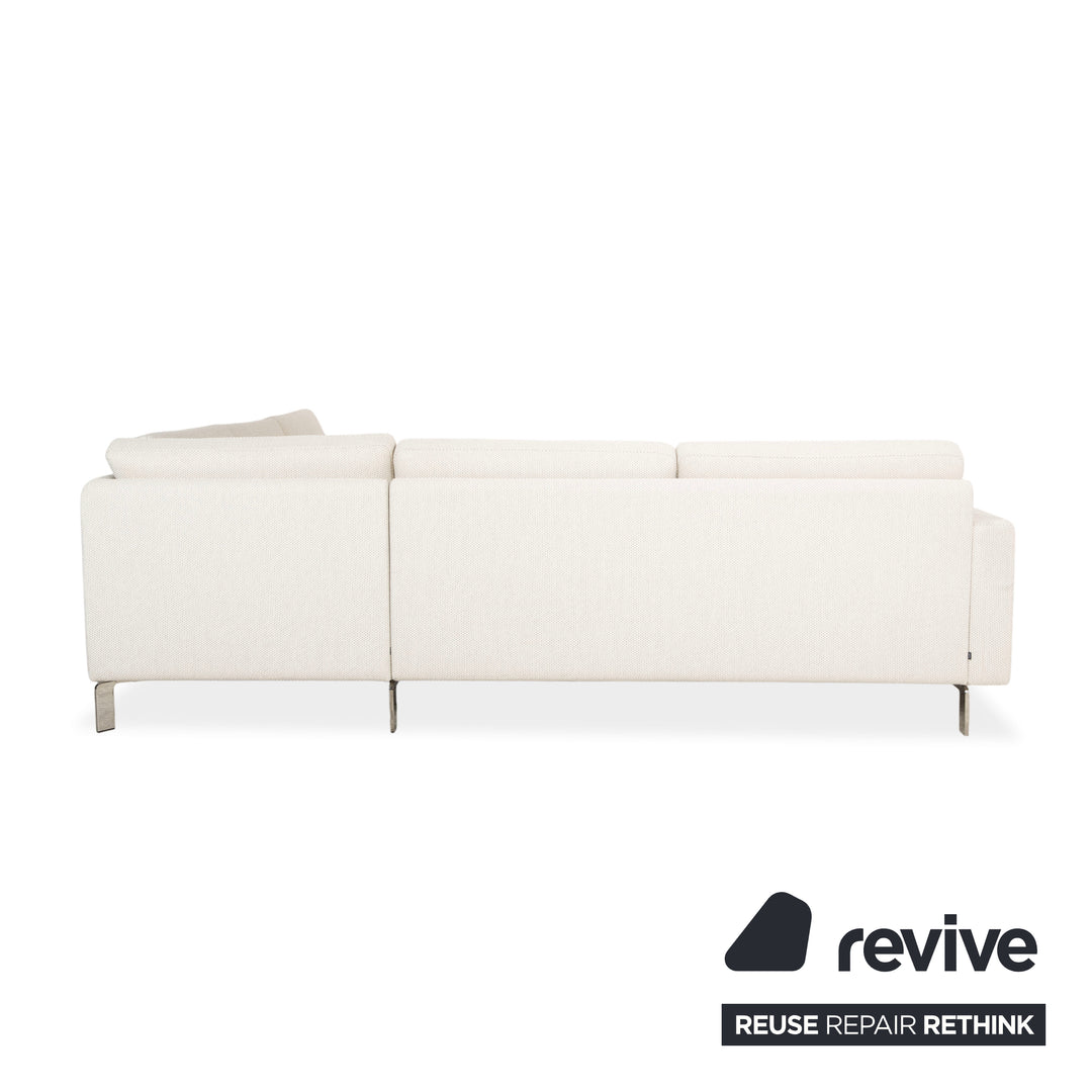Cor Conseta Stoff Ecksofa Creme Sofa Couch