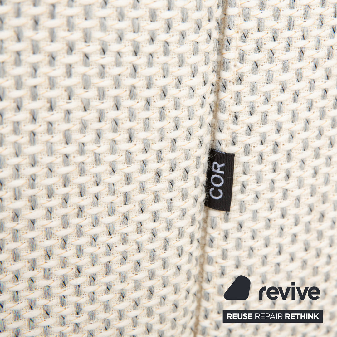 Cor Conseta Stoff Ecksofa Creme Sofa Couch