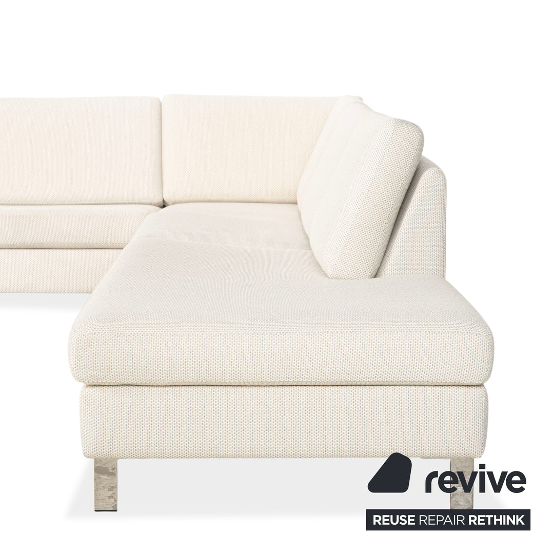 Cor Conseta Stoff Ecksofa Creme Sofa Couch