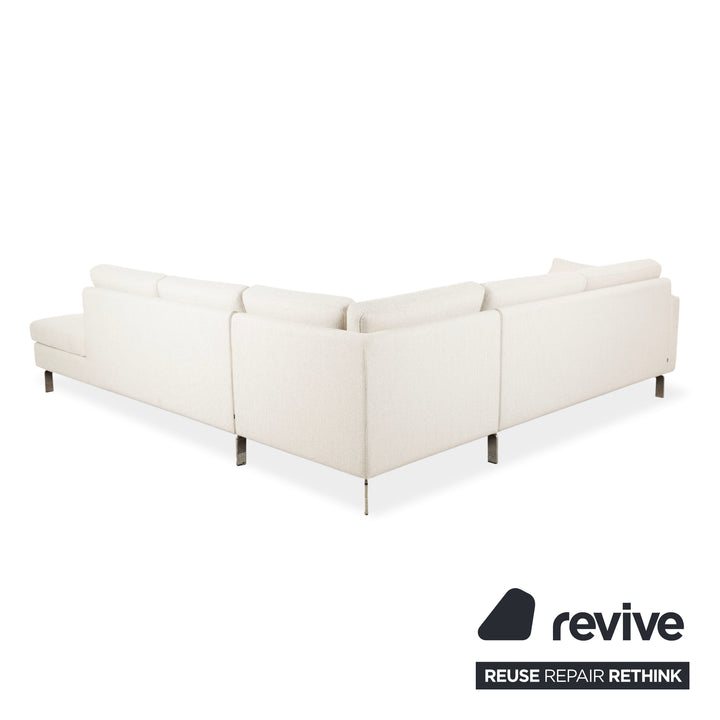 Cor Conseta Stoff Ecksofa Creme Sofa Couch