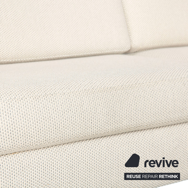 Cor Conseta Stoff Ecksofa Creme Sofa Couch