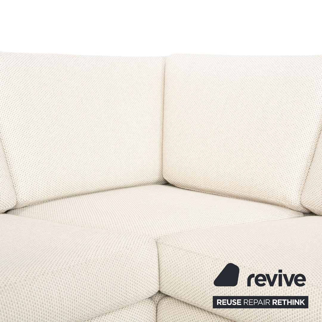 Cor Conseta Stoff Ecksofa Creme Sofa Couch