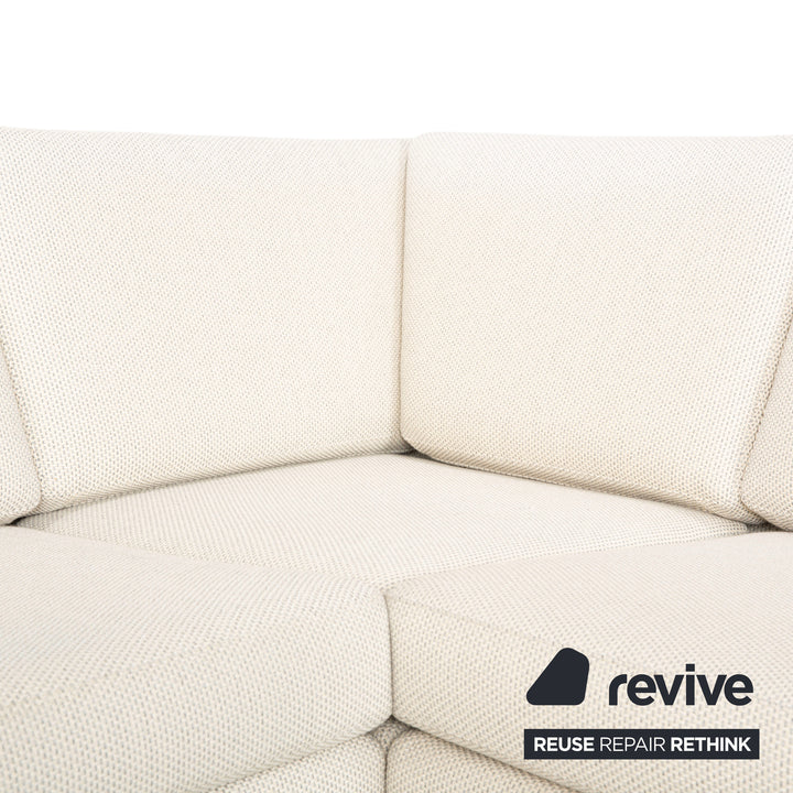 Cor Conseta Stoff Ecksofa Creme Sofa Couch