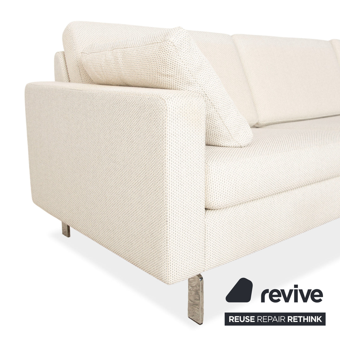 Cor Conseta fabric corner sofa, cream sofa couch