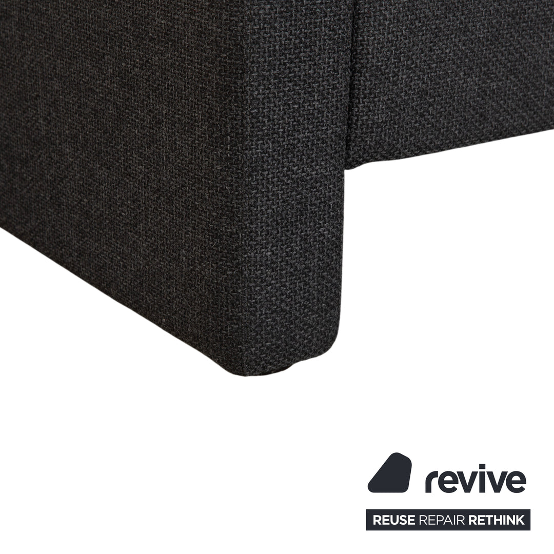 COR Conseta Stoff Ecksofa Dunkelgrau Sofa Couch