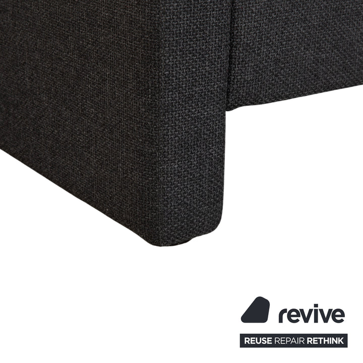 COR Conseta Fabric Corner Sofa Dark Grey Sofa Couch