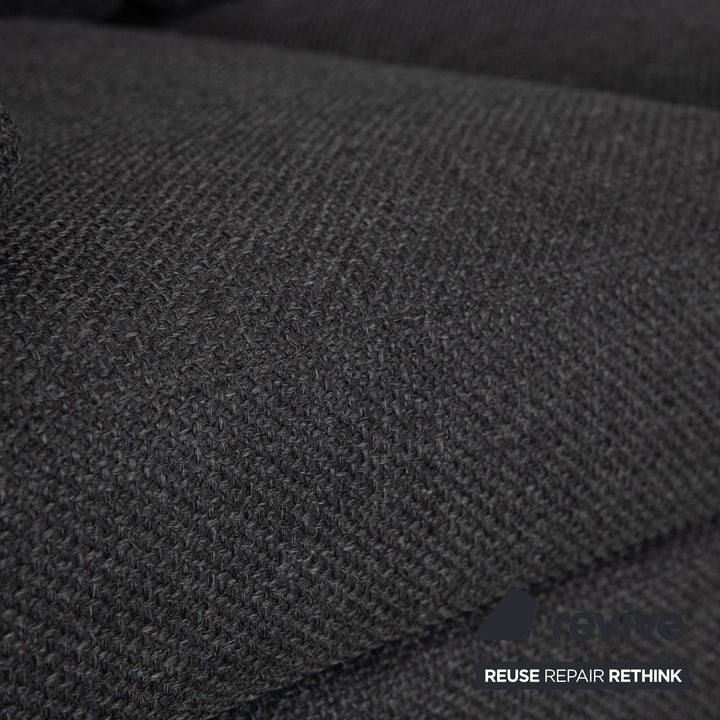 COR Conseta Fabric Corner Sofa Dark Grey Sofa Couch