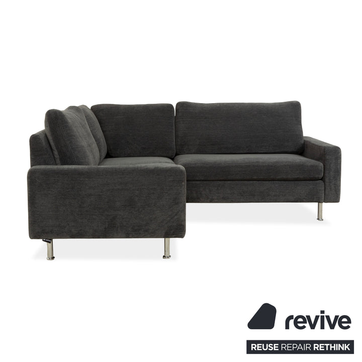 Cor Conseta Fabric Corner Sofa Grey Blue Sofa Couch