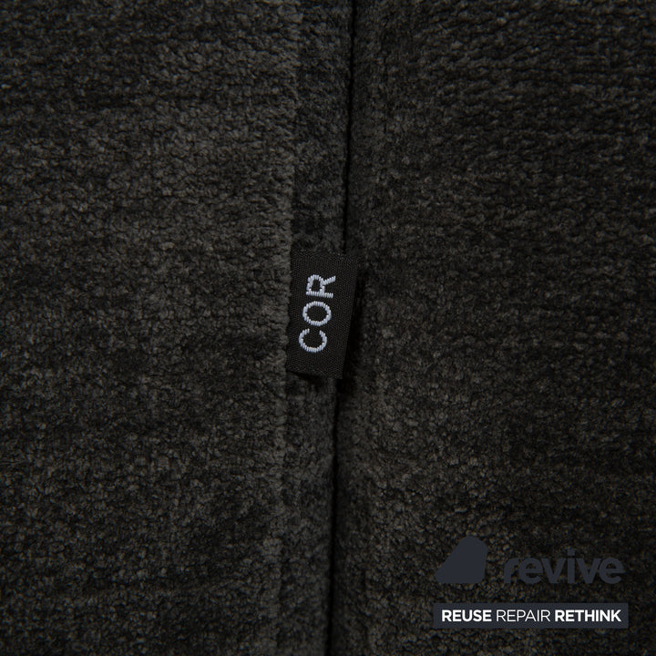 Cor Conseta Fabric Corner Sofa Grey Blue Sofa Couch