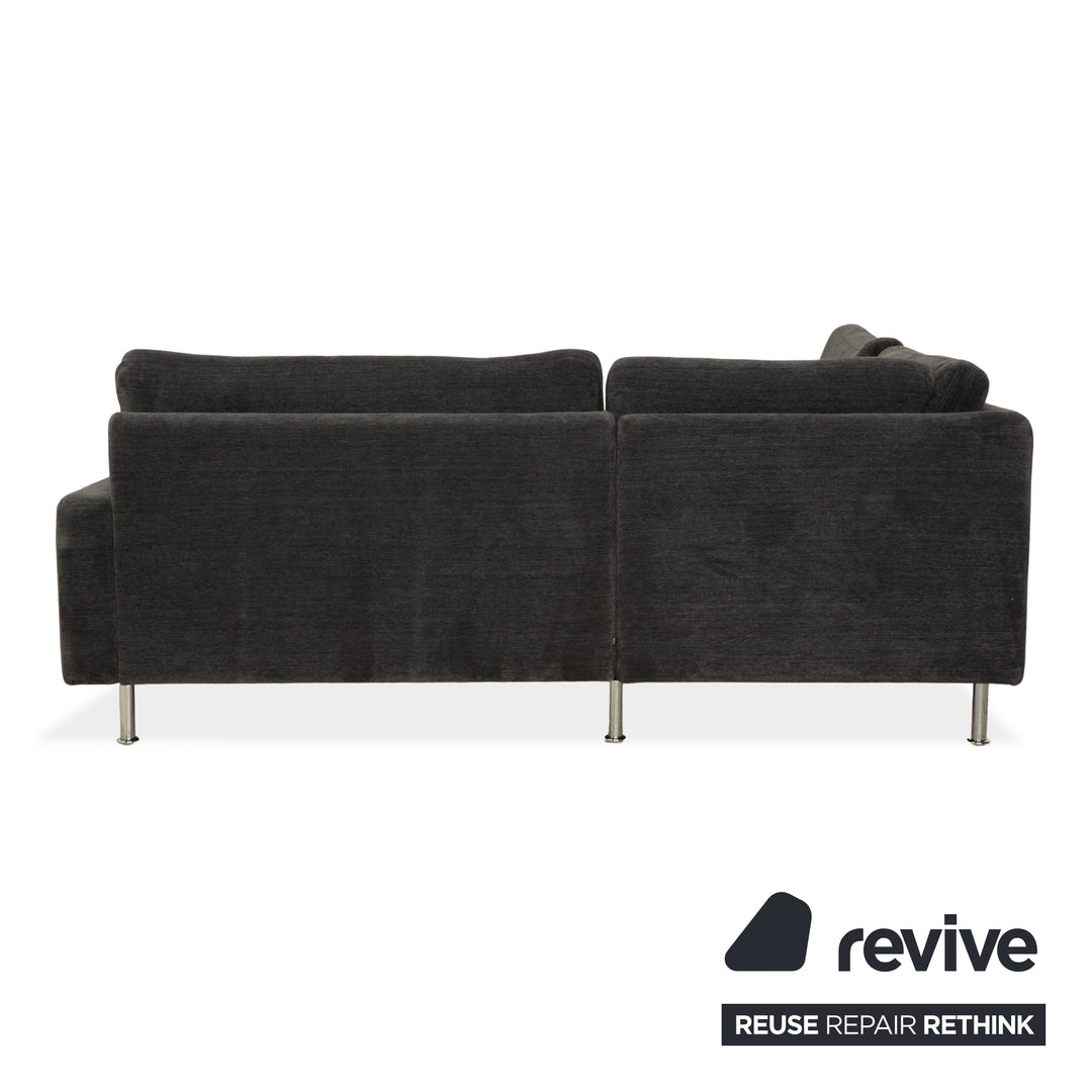 Cor Conseta Fabric Corner Sofa Grey Blue Sofa Couch