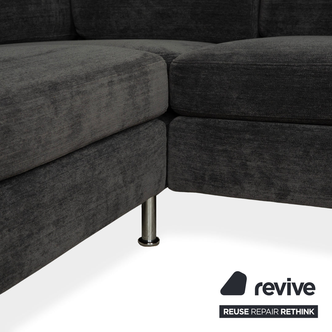 Cor Conseta Fabric Corner Sofa Grey Blue Sofa Couch