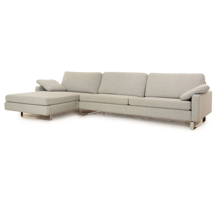 Cor Conseta Stoff Ecksofa Grau Recamiere Links Sofa Couch