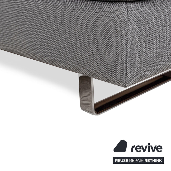 Cor Conseta Fabric Corner Sofa Grey Recamiere Right Sofa Couch