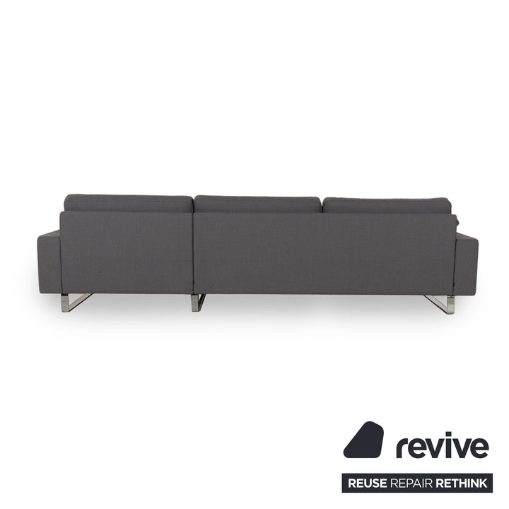 Cor Conseta Fabric Corner Sofa Grey Recamiere Right Sofa Couch