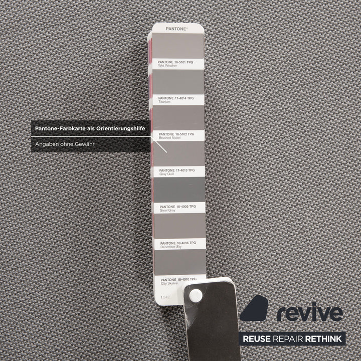 Cor Conseta Fabric Corner Sofa Grey Recamiere Right Sofa Couch