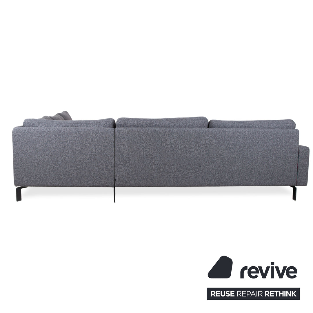 COR Conseta Fabric Corner Sofa Grey Sofa Couch