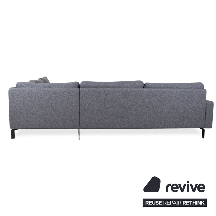 COR Conseta Fabric Corner Sofa Grey Sofa Couch