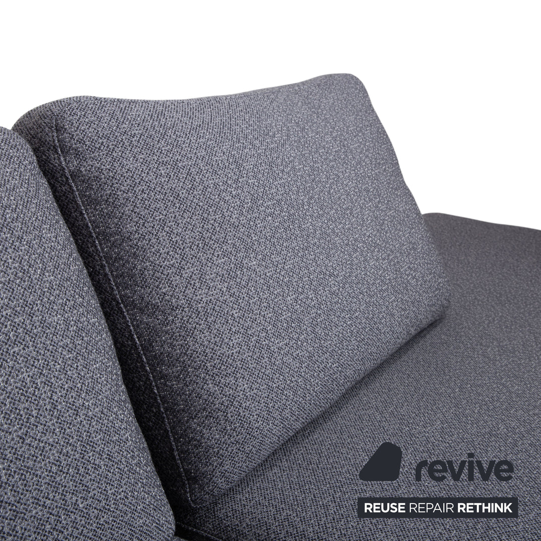 Canapé d'angle en tissu gris COR Conseta