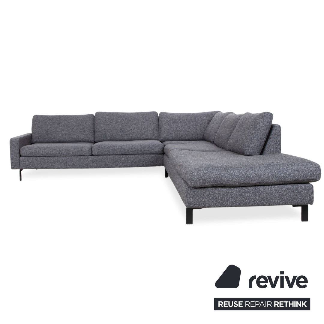 Canapé d'angle en tissu gris COR Conseta