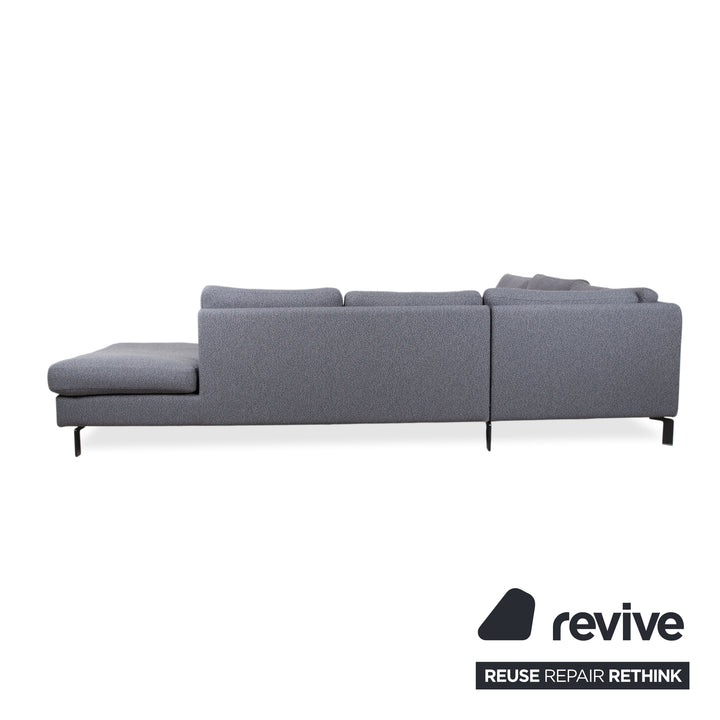 COR Conseta Fabric Corner Sofa Grey Sofa Couch