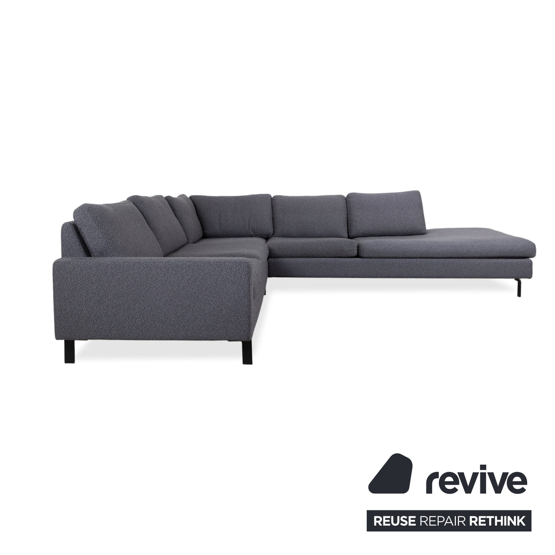COR Conseta Fabric Corner Sofa Grey Sofa Couch
