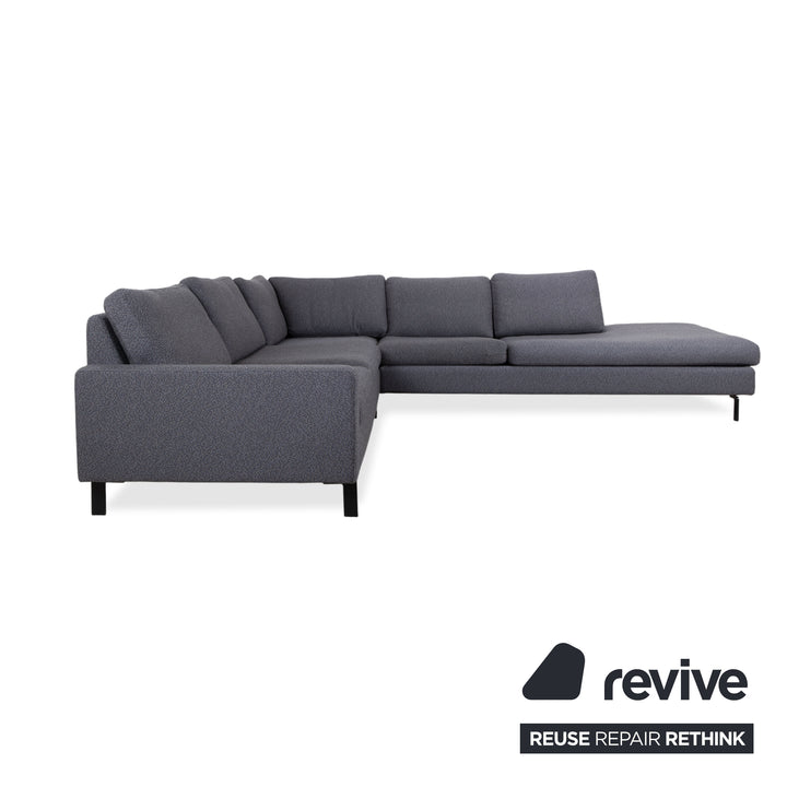 COR Conseta Fabric Corner Sofa Grey Sofa Couch