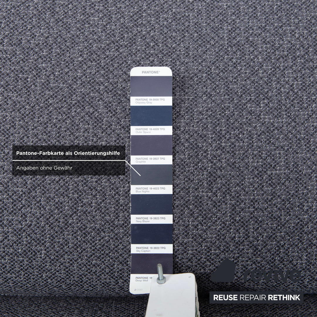 Canapé d'angle en tissu gris COR Conseta