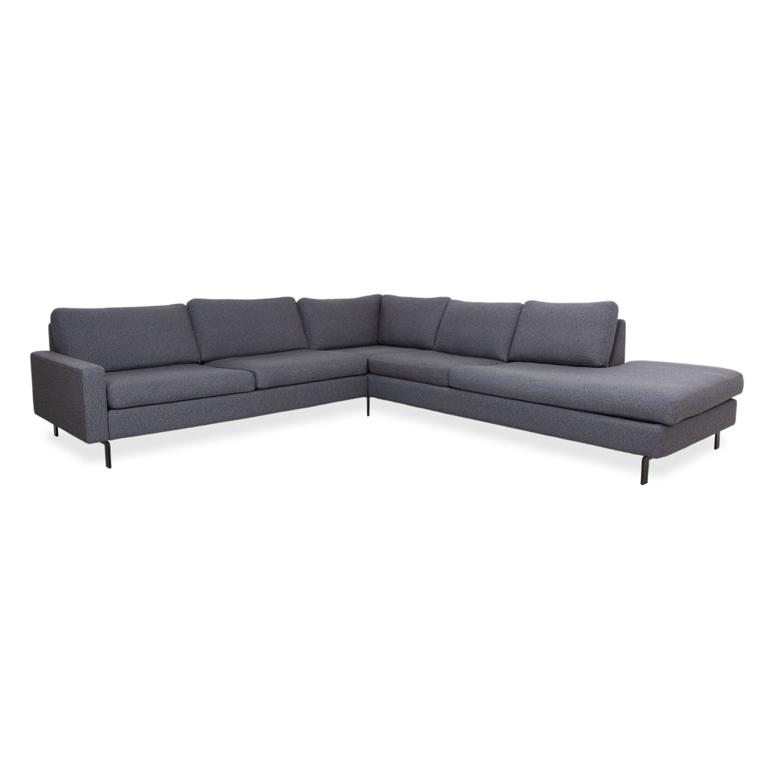 COR Conseta Fabric Corner Sofa Grey Sofa Couch