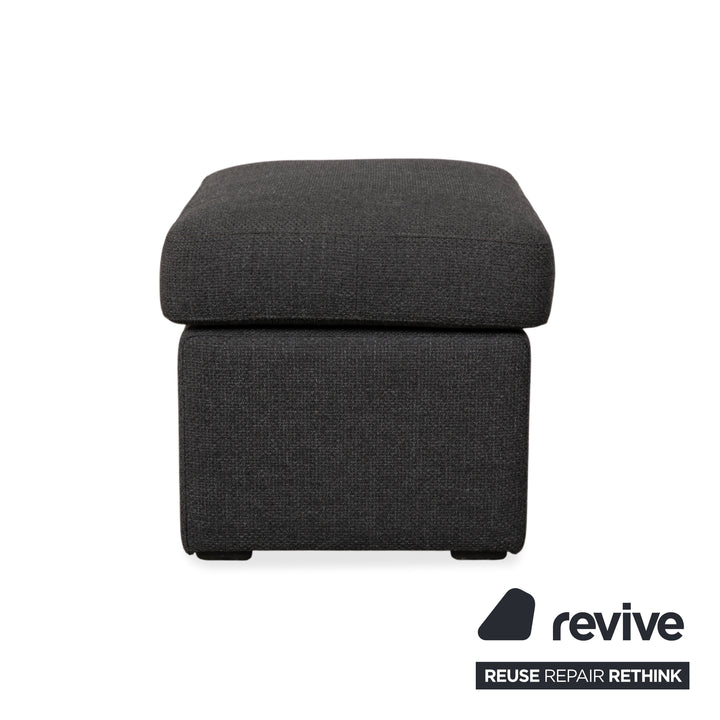 COR Conseta Fabric Corner Sofa Ottoman Dark Grey Sofa Couch