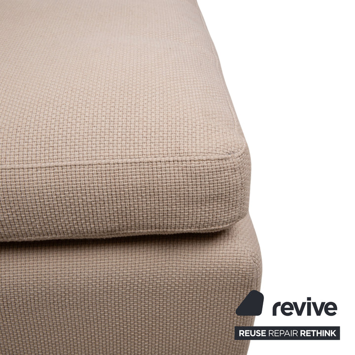 Tabouret en tissu Cor Conseta crème