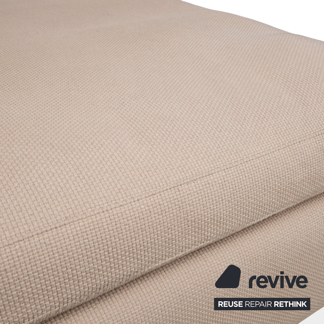 Tabouret en tissu Cor Conseta crème