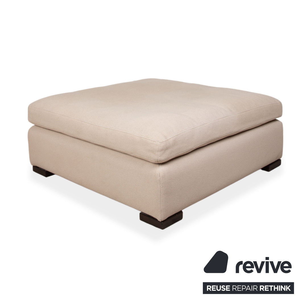 Tabouret en tissu Cor Conseta crème