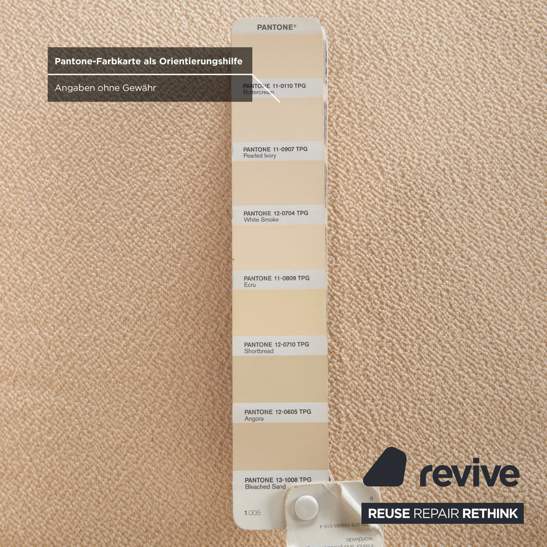 COR Conseta otomana tapizada color crema beige