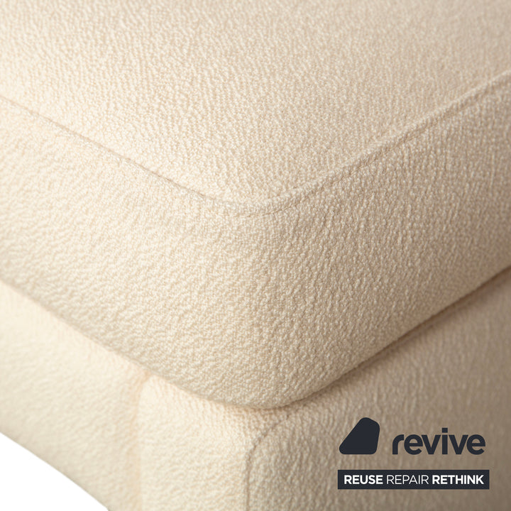 COR Conseta otomana tapizada color crema beige