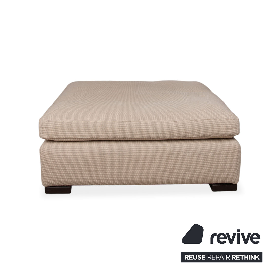 Tabouret en tissu Cor Conseta crème