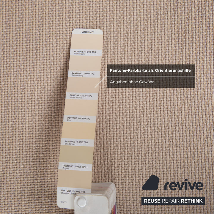 Tabouret en tissu Cor Conseta crème