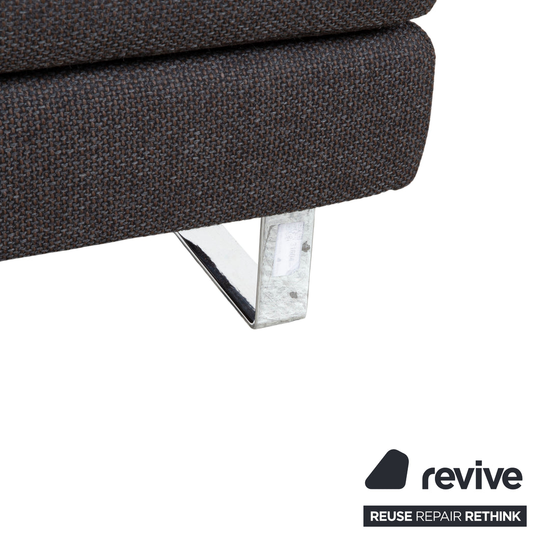 COR Conseta fabric ottoman gray anthracite