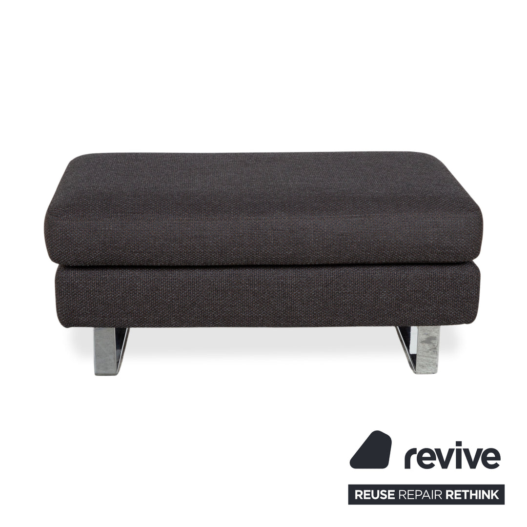 COR Conseta fabric ottoman gray anthracite