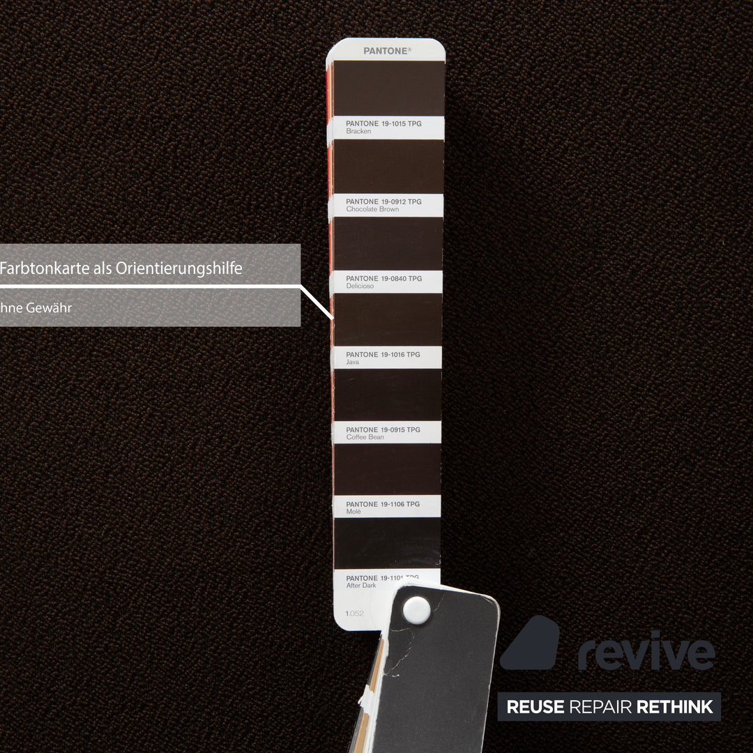 Cor Conseta Fabric Armchair Dark Brown