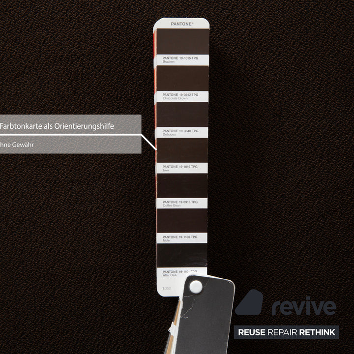 Cor Conseta Fabric Armchair Dark Brown